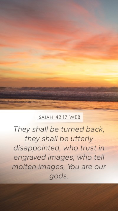 Isaiah 42:17 WEB Bible Verse Image