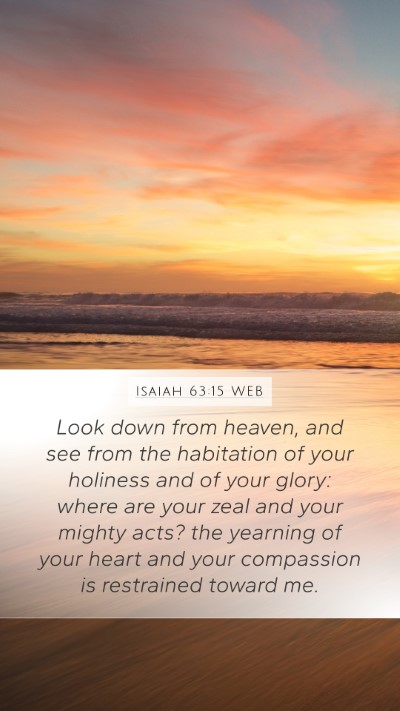 Isaiah 63:15 WEB Bible Verse Image