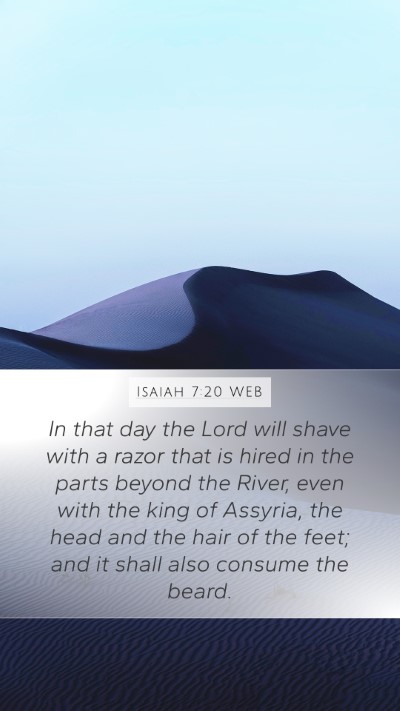 Isaiah 7:20 WEB Bible Verse Image