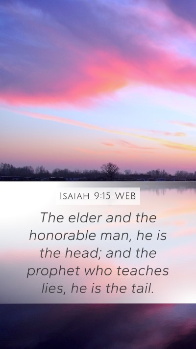 Isaiah 9:15 WEB Bible Verse Image