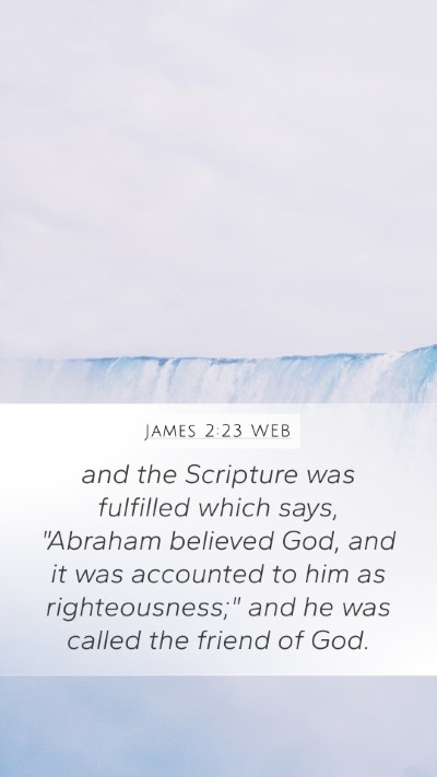 James 2:23 WEB Bible Verse Image