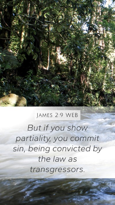 James 2:9 WEB Bible Verse Image