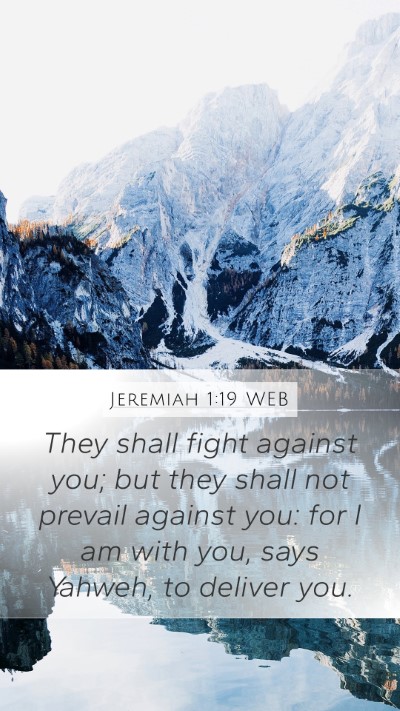 Jeremiah 1:19 WEB Bible Verse Image