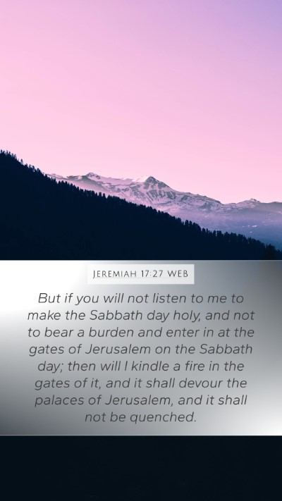 Jeremiah 17:27 WEB Bible Verse Image