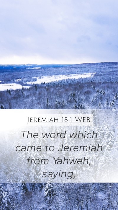 Jeremiah 18:1 WEB Bible Verse Image