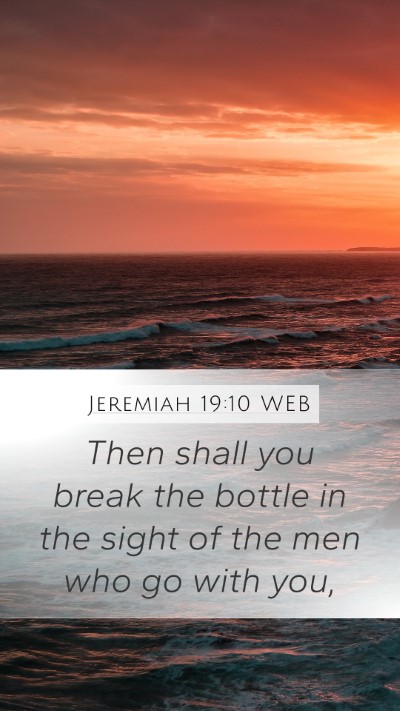 Jeremiah 19:10 WEB Bible Verse Image