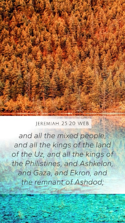 Jeremiah 25:20 WEB Bible Verse Image