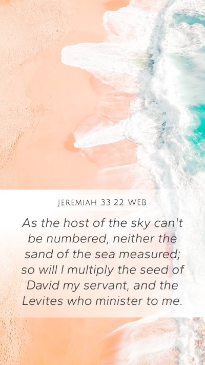 Jeremiah 33:22 WEB Bible Verse Image