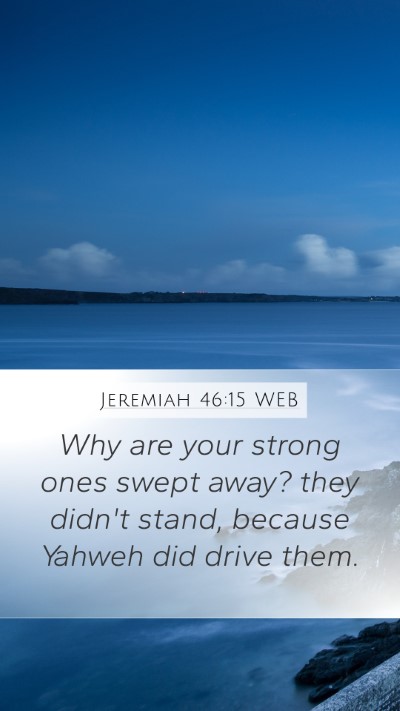 Jeremiah 46:15 WEB Bible Verse Image