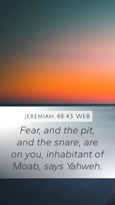 Jeremiah 48:43 WEB Bible Verse Image