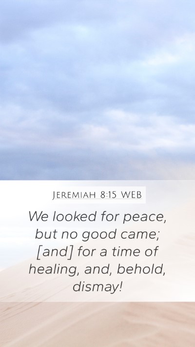 Jeremiah 8:15 WEB Bible Verse Image