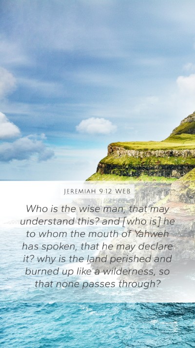 Jeremiah 9:12 WEB Bible Verse Image