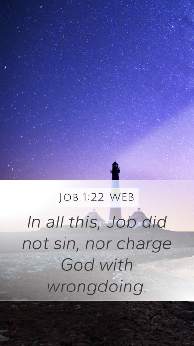 Job 1:22 WEB Bible Verse Image