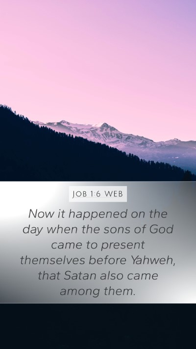 Job 1:6 WEB Bible Verse Image