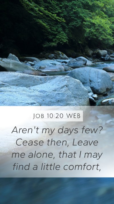 Job 10:20 WEB Bible Verse Image