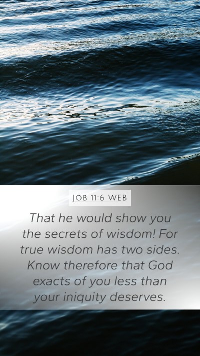 Job 11:6 WEB Bible Verse Image