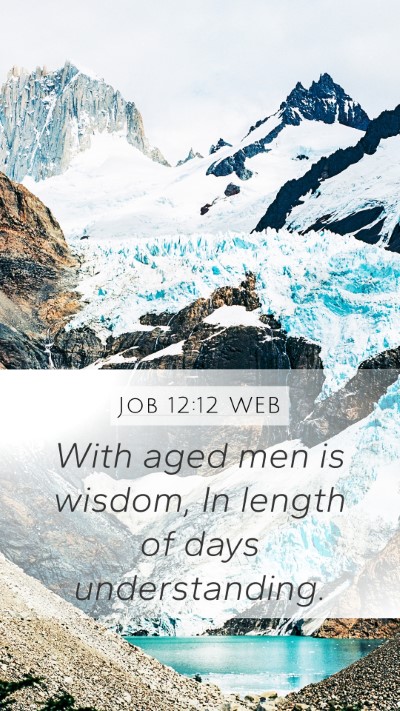 Job 12:12 WEB Bible Verse Image