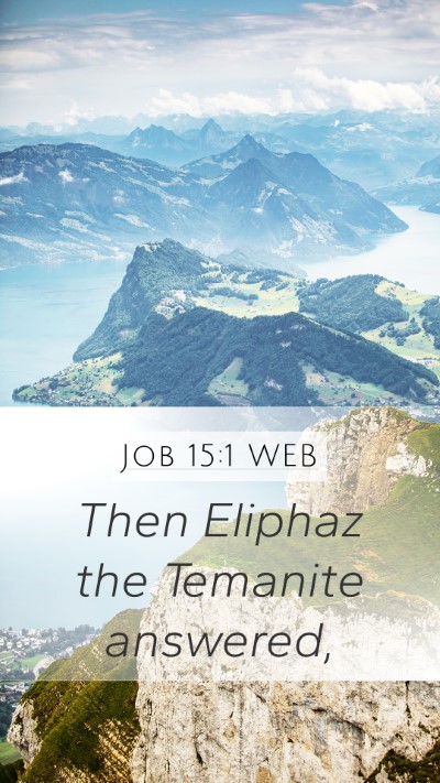Job 15:1 WEB Bible Verse Image