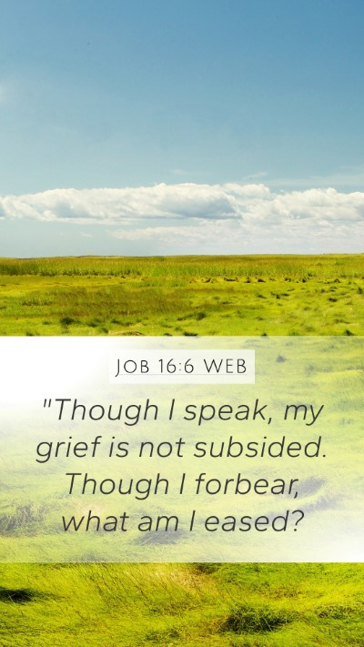 Job 16:6 WEB Mobile Phone Wallpaper - 