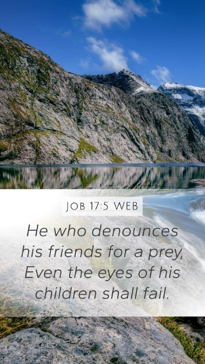 Job 17:5 WEB Bible Verse Image