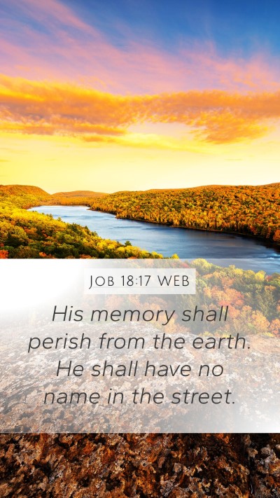 Job 18:17 WEB Bible Verse Image