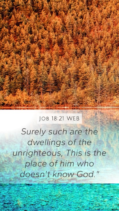 Job 18:21 WEB Bible Verse Image