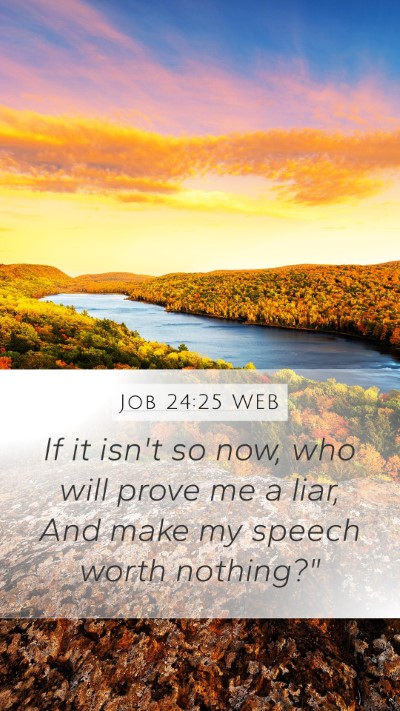 Job 24:25 WEB Bible Verse Image