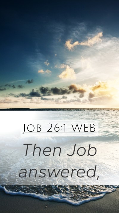 Job 26:1 WEB Bible Verse Image