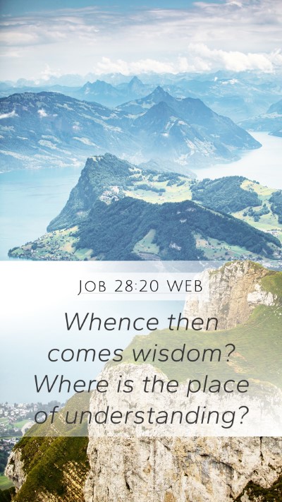 Job 28:20 WEB Bible Verse Image