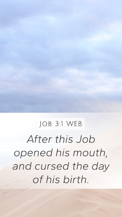 Job 3:1 WEB Bible Verse Image