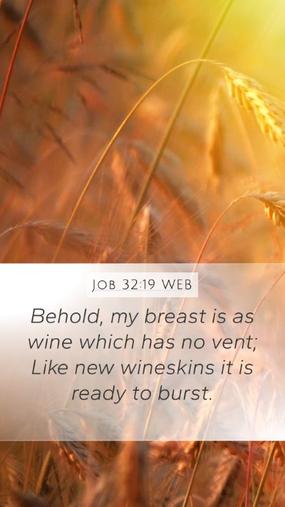 Job 32:19 WEB Bible Verse Image