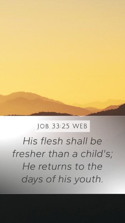 Job 33:25 WEB Bible Verse Image