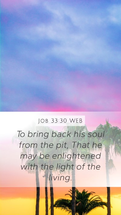 Job 33:30 WEB Bible Verse Image