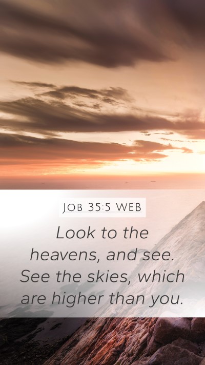 Job 35:5 WEB Bible Verse Image