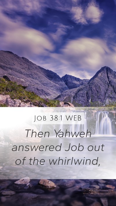 Job 38:1 WEB Bible Verse Image