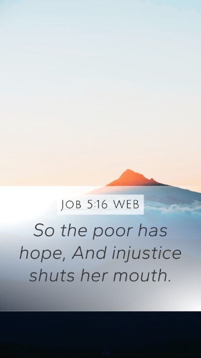 Job 5:16 WEB Bible Verse Image