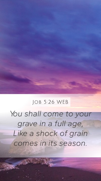 Job 5:26 WEB Bible Verse Image