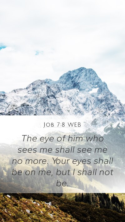 Job 7:8 WEB Bible Verse Image