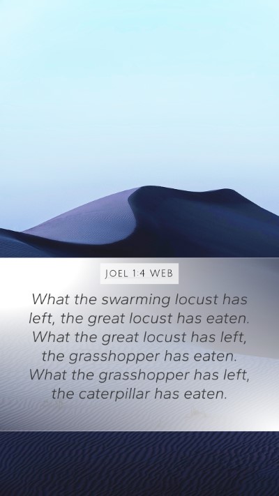 Joel 1:4 WEB Bible Verse Image