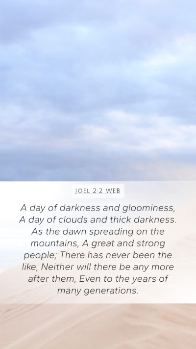 Joel 2:2 WEB Bible Verse Image
