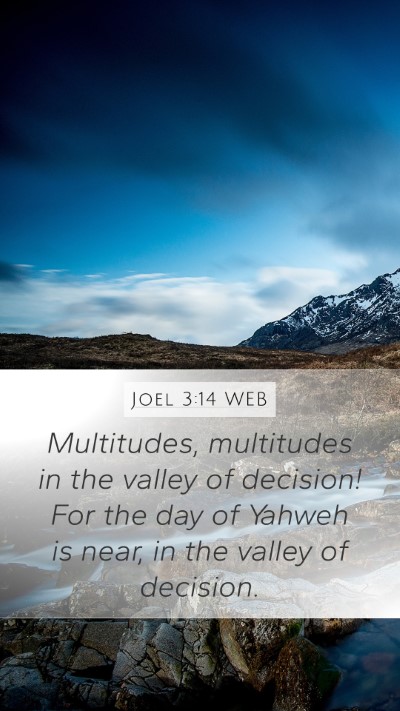 Joel 3:14 WEB Bible Verse Image