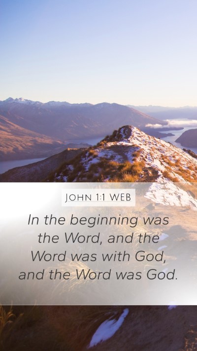 John 1:1 WEB Bible Verse Image