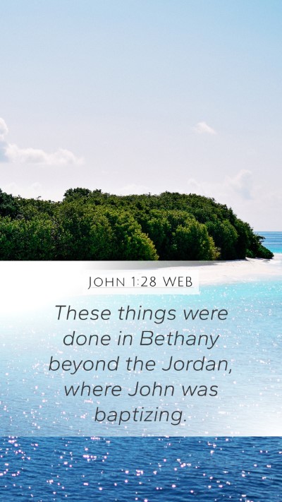 John 1:28 WEB Bible Verse Image
