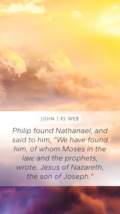 John 1:45 WEB Bible Verse Image