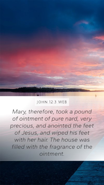 John 12:3 WEB Bible Verse Image