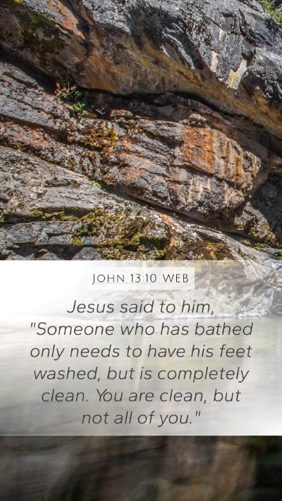 John 13:10 WEB Bible Verse Image