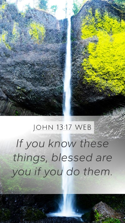 John 13:17 WEB Bible Verse Image