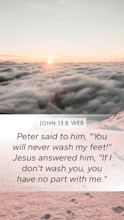 John 13:8 WEB Bible Verse Image