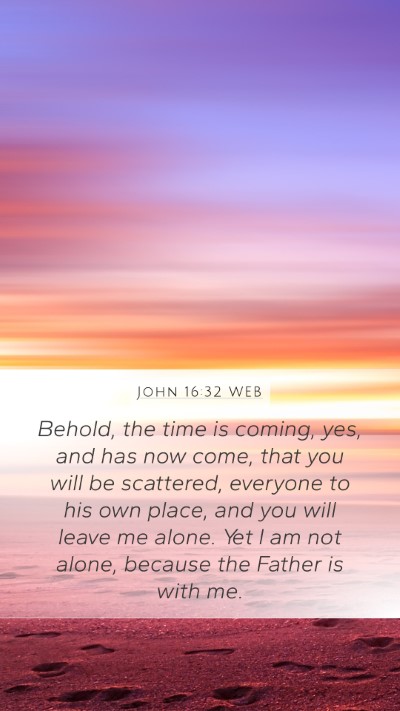 John 16:32 WEB Bible Verse Image