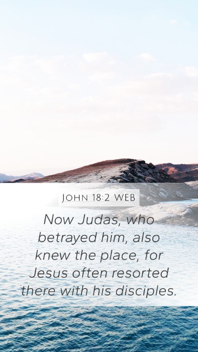 John 18:2 WEB Bible Verse Image